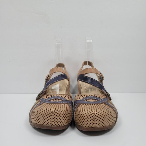 L'Artiste Spring Step Parkway Women's Multicolor Leather Sandals US Se 5.5 EU 36 - Picture 3 of 8
